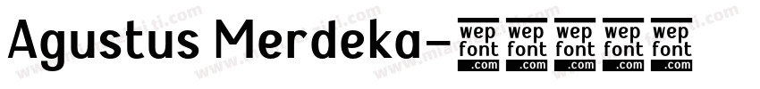 Agustus Merdeka字体转换